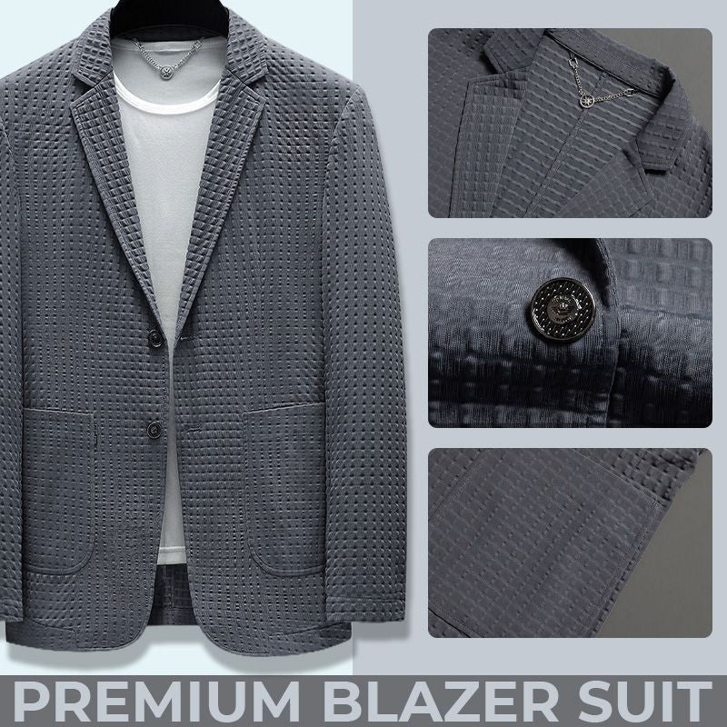 High Stretch Men’s Sun Protection Slim-Fit Suit Blazer
