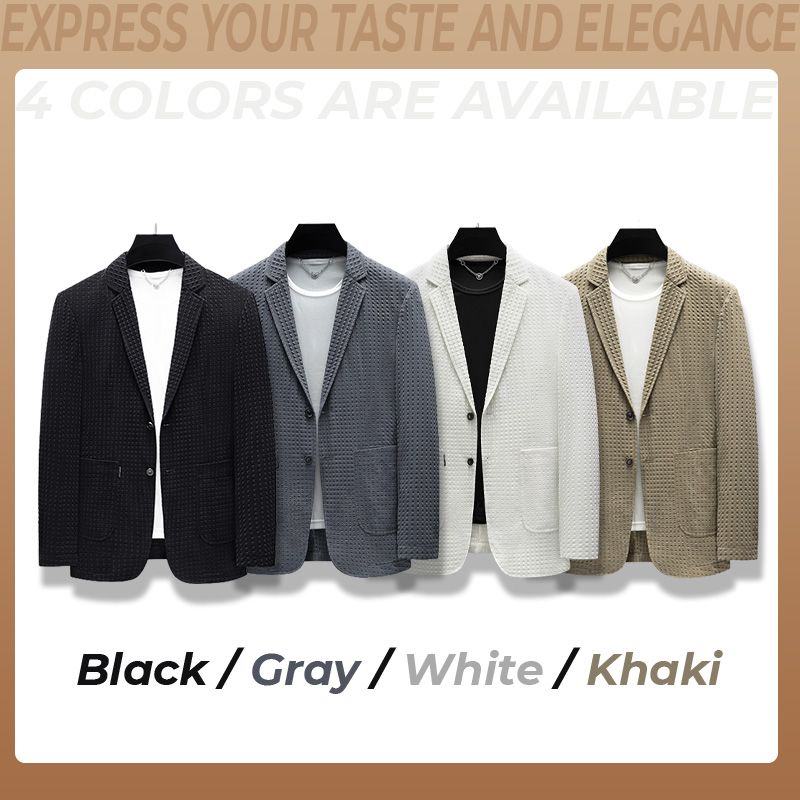 High Stretch Men’s Sun Protection Slim-Fit Suit Blazer