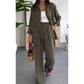 👚 60% DE RÉDUCTION! 🌸 Ensemble Deux Pièces pour Femme – Chemise Ample & Pantalon Large, Look Décontracté & Confortable au Quotidien 💃