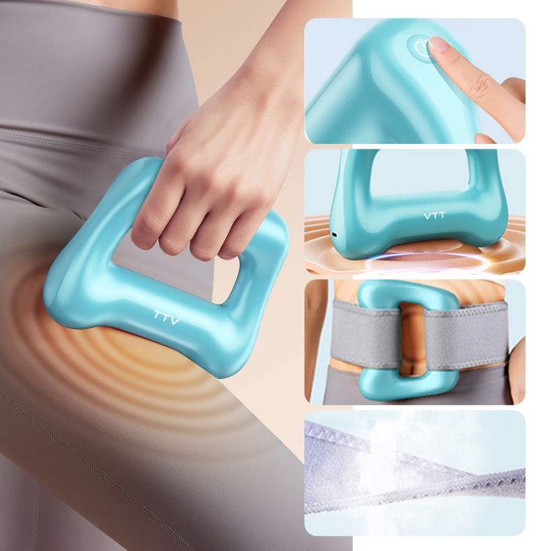 🏆Anneau de Massage Vibrant 5 Vitesses Professionnel pour Brûler les Graisses avec Style de Recharge💪🌿