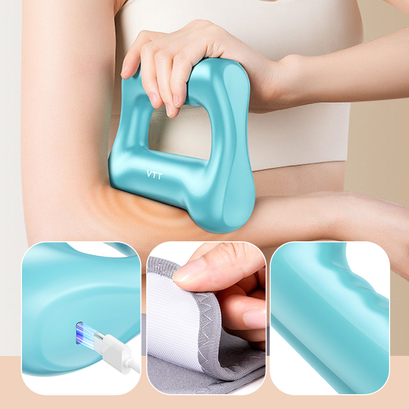 🏆Anneau de Massage Vibrant 5 Vitesses Professionnel pour Brûler les Graisses avec Style de Recharge💪🌿