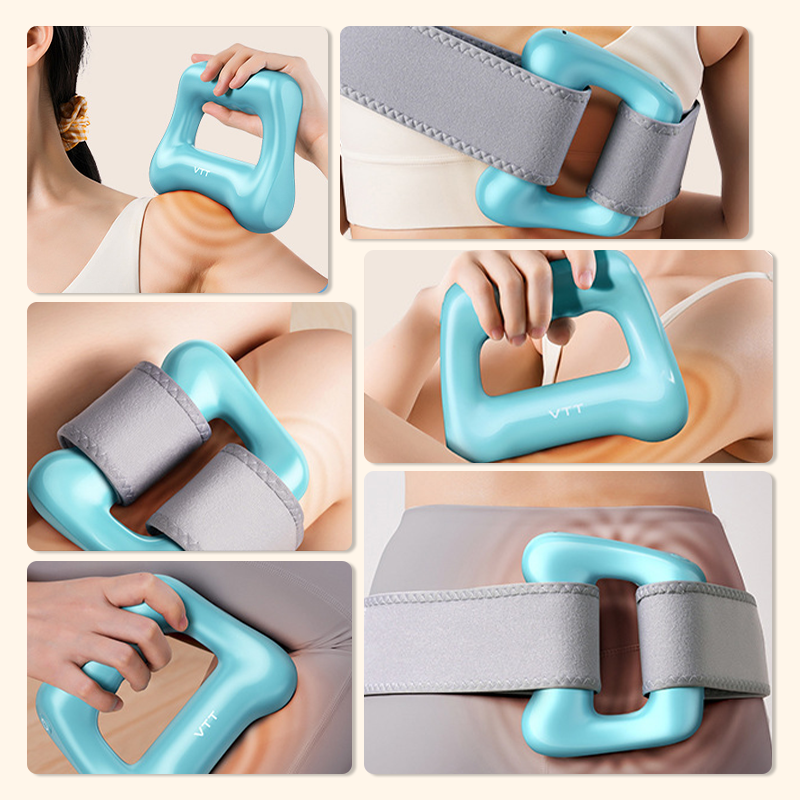 🏆Anneau de Massage Vibrant 5 Vitesses Professionnel pour Brûler les Graisses avec Style de Recharge💪🌿