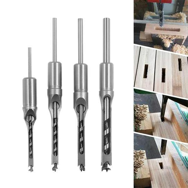🔥 50% DE RÉDUCTION ! Outil de Perçage de Trous Carrés en Acier Rapide – Pour Assemblages Tenon-Mortaise Parfaits ! 🪵🔧