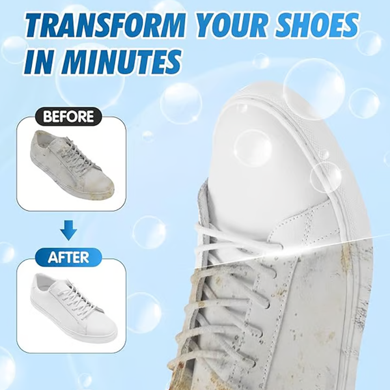 🏆🌸⏳Nettoyeur universel portatif à mousse sans rinçage pour chaussures