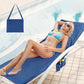 📢📢50 % de desconto!! ⏰ Toalha de praia com bolsos e bolsa de transporte – Secagem rápida, ultra-absorvente e perfeitamente estável na espreguiçadeira 🏖️🧺