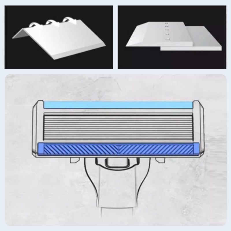 Rasoir avec Lames à 7 Couches pour Homme