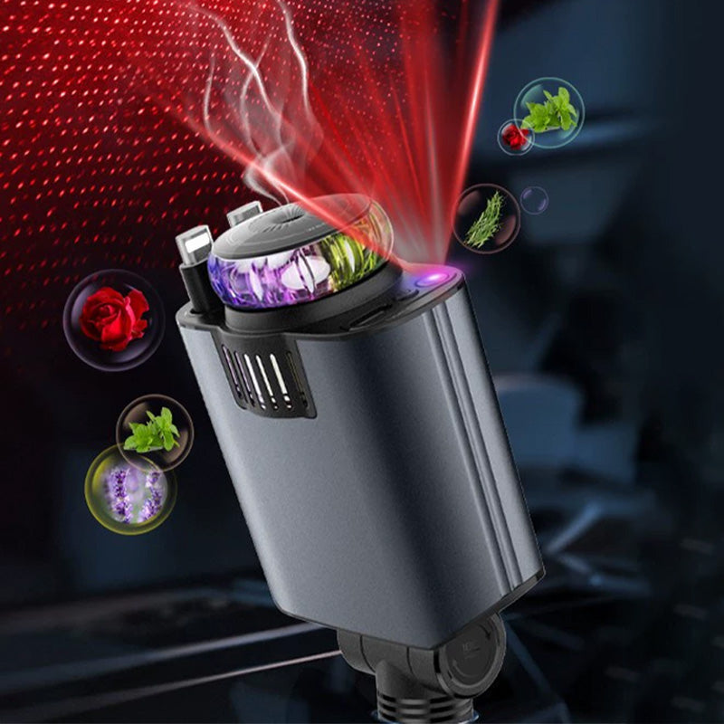 ✈️🔥Chargeur 5 en 1, diffuseur d'arômes et lampe étoilée🔥