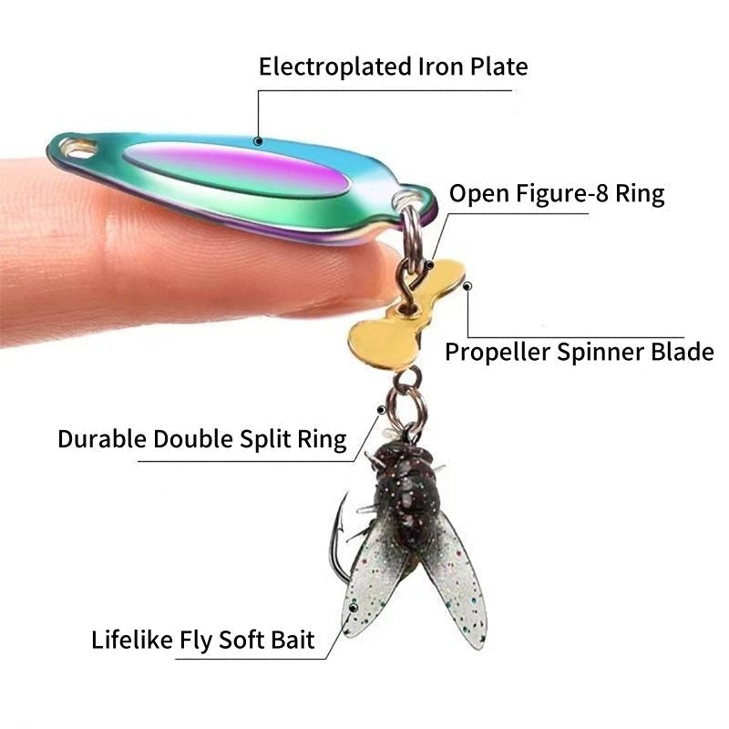 🎁🎣Leurre de pêche à hélice en métal pour attraper des poissons✨