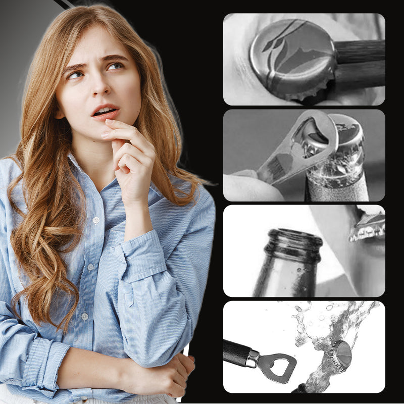 🏆 50K+ SOLD! – Almost Gone- Magnet-Automatic Beer Bottle Opener - Magnetic bottle opener with push function