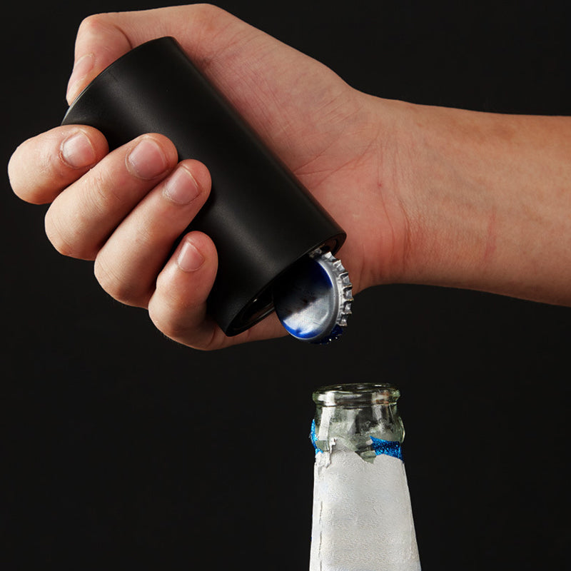 🏆 50K+ SOLD! – Almost Gone- Magnet-Automatic Beer Bottle Opener - Magnetic bottle opener with push function