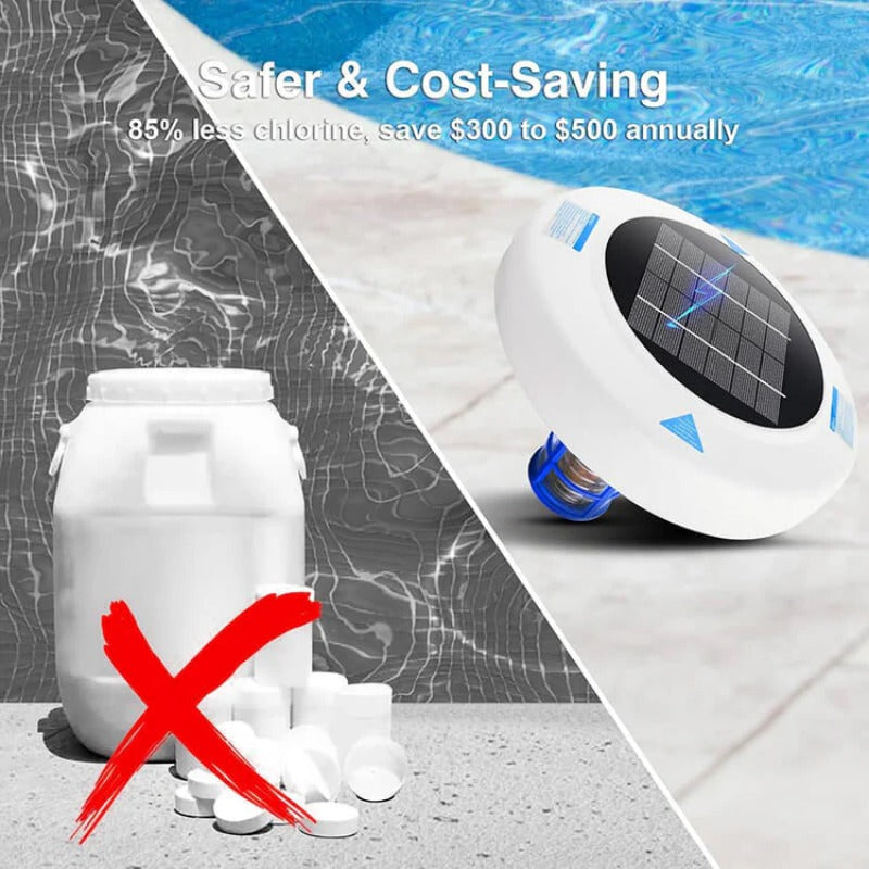 🌞💧Solar Pool Ionizer For Crystal Clear Water
