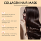 💆‍♀️ 50 % DE RÉDUCTION EN CE MOMENT ! ✨ Masque capillaire au collagène pour cheveux secs et abîmés – renforce, répare et hydrate – idéal pour les cheveux ternes, fragiles et sans vie 💛