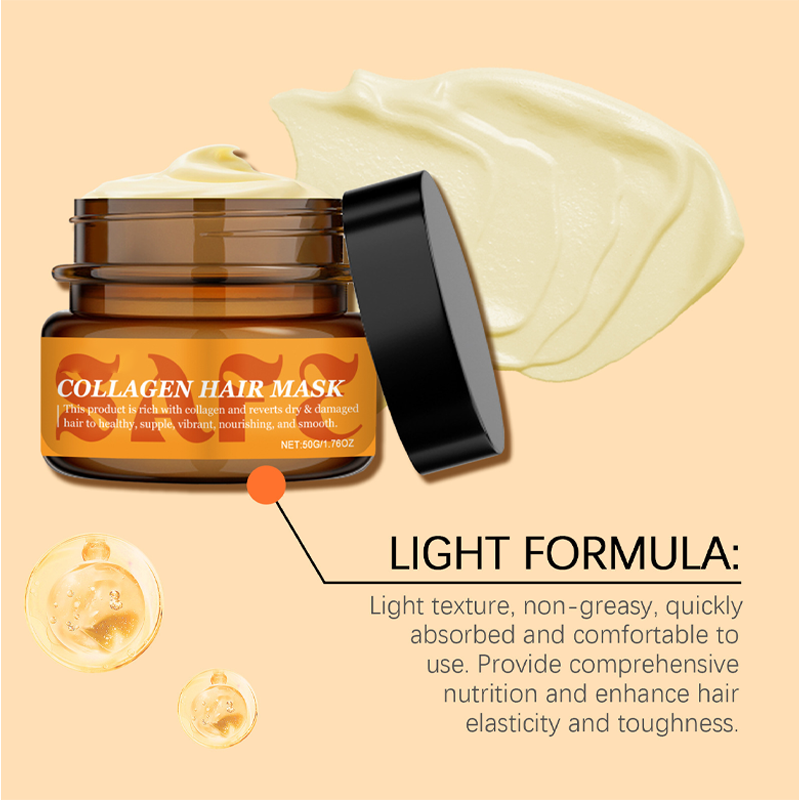 💆‍♀️ 50 % DE RÉDUCTION EN CE MOMENT ! ✨ Masque capillaire au collagène pour cheveux secs et abîmés – renforce, répare et hydrate – idéal pour les cheveux ternes, fragiles et sans vie 💛