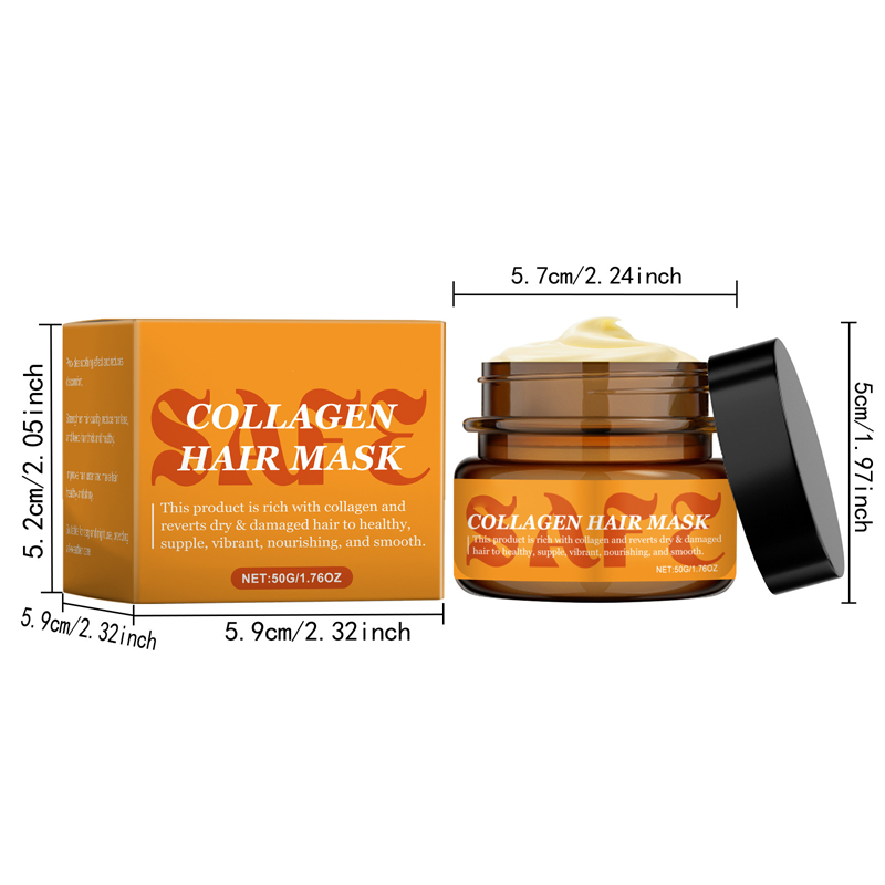 💆‍♀️ 50 % DE RÉDUCTION EN CE MOMENT ! ✨ Masque capillaire au collagène pour cheveux secs et abîmés – renforce, répare et hydrate – idéal pour les cheveux ternes, fragiles et sans vie 💛
