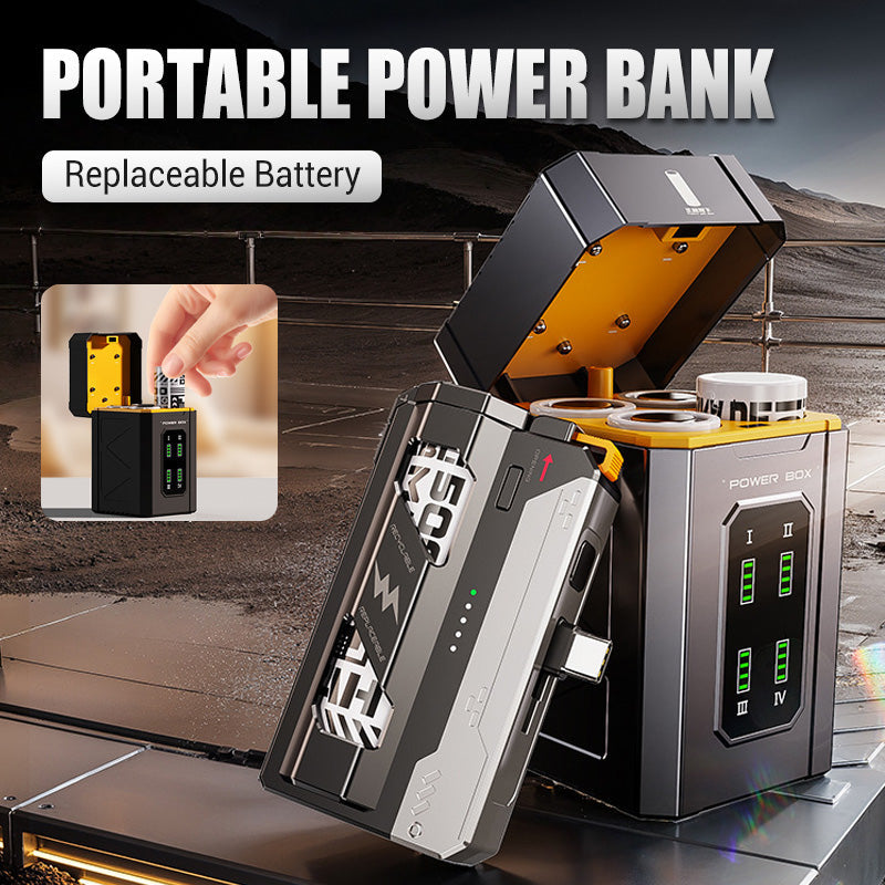 ⚡⚡Power Bank Portable avec Batterie Remplaçable⚡⚡