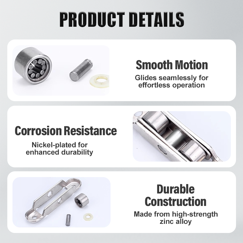 🔧Poulie en alliage de zinc 80/88 pour fenêtres et portes en PVC✨Robuste et durable