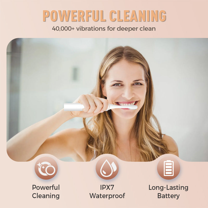 🎁2025 Vente chaude💕Brosse à dents électrique sonore rechargeable pour les adultes