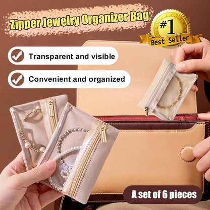 🔥Slast Day Vente 59% 🔥Sac de rangement pour bijoux avec fermeture éclair
