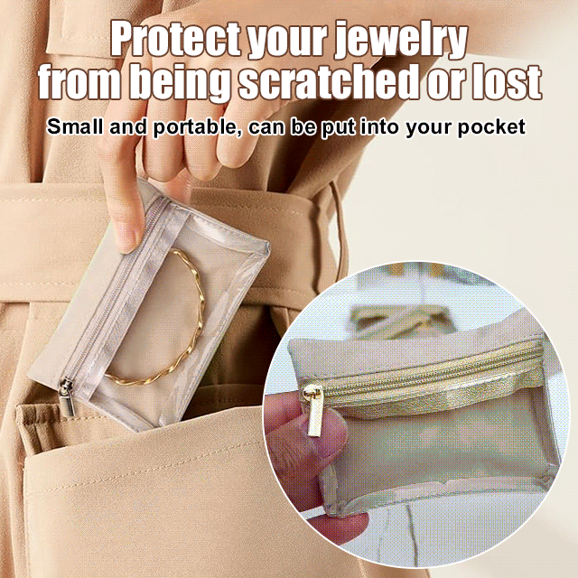 🔥Slast Day Vente 59% 🔥Sac de rangement pour bijoux avec fermeture éclair