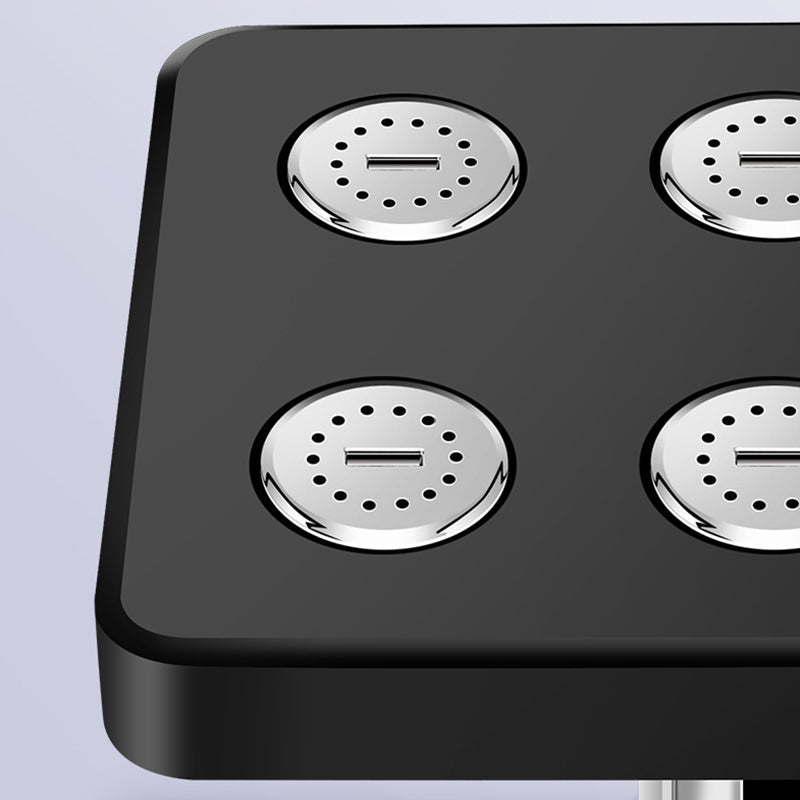 Pomme de douche carrée réglable sur 360