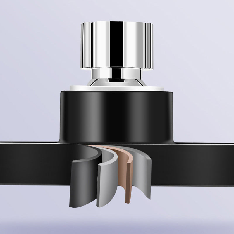 Pomme de douche carrée réglable sur 360