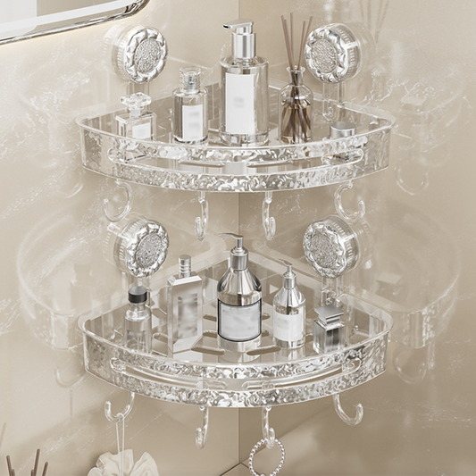 Multifunctional Suction Cup Bathroom Wall Shelf