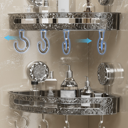 Multifunctional Suction Cup Bathroom Wall Shelf
