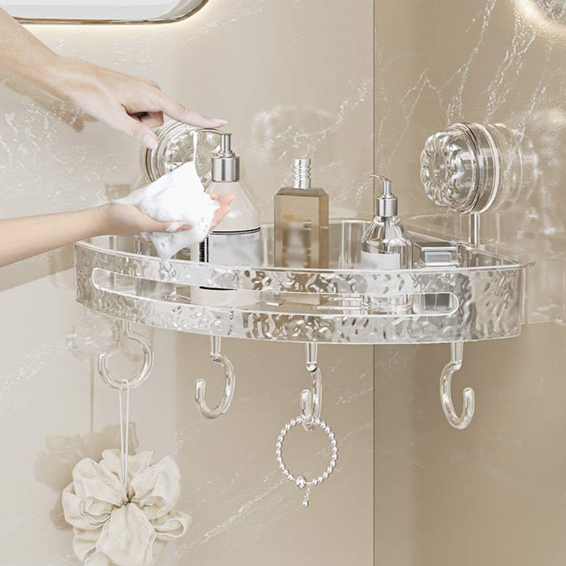Multifunctional Suction Cup Bathroom Wall Shelf