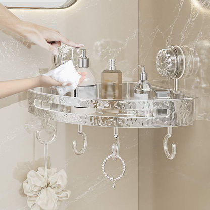 Multifunctional Suction Cup Bathroom Wall Shelf