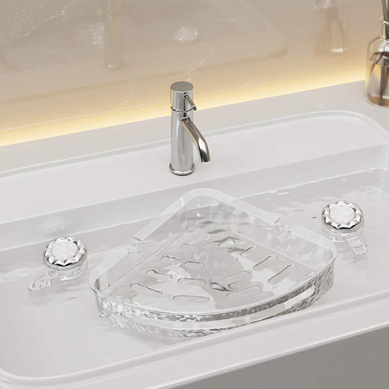 Multifunctional Suction Cup Bathroom Wall Shelf