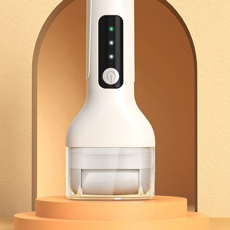 🔋🦶Exfoliateur électrique rechargeable pour les pieds🌟 Exfolie en douceur, lisse les pieds, indispensable pour les pédicures à domicile !