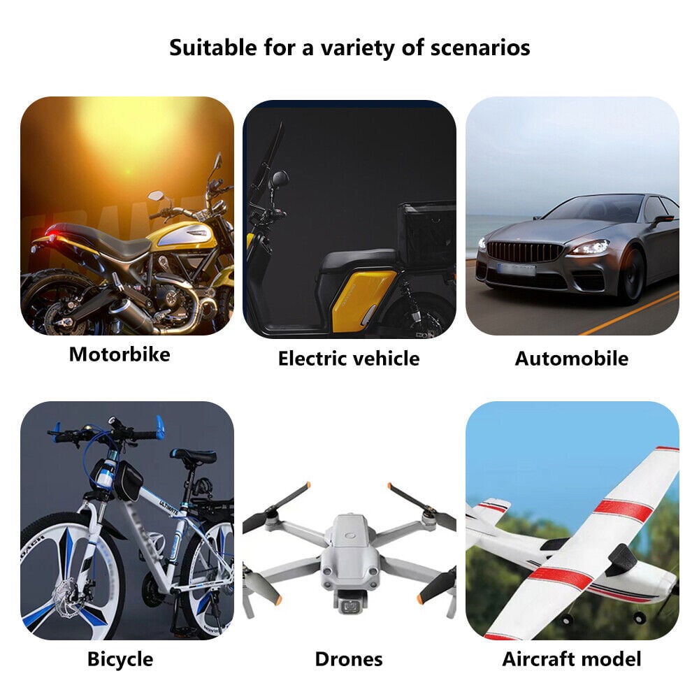 8 couleurs Lampes LED sans fil avec télécommande