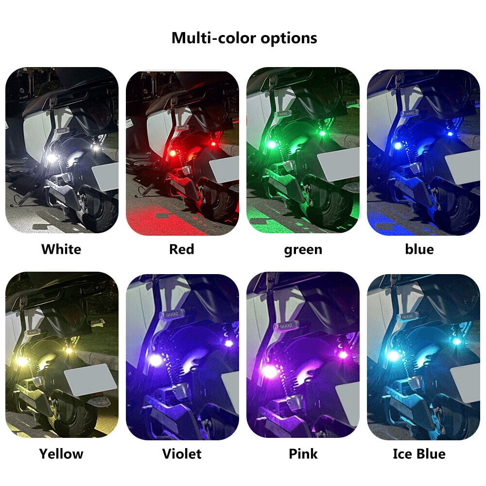 8 couleurs Lampes LED sans fil avec télécommande