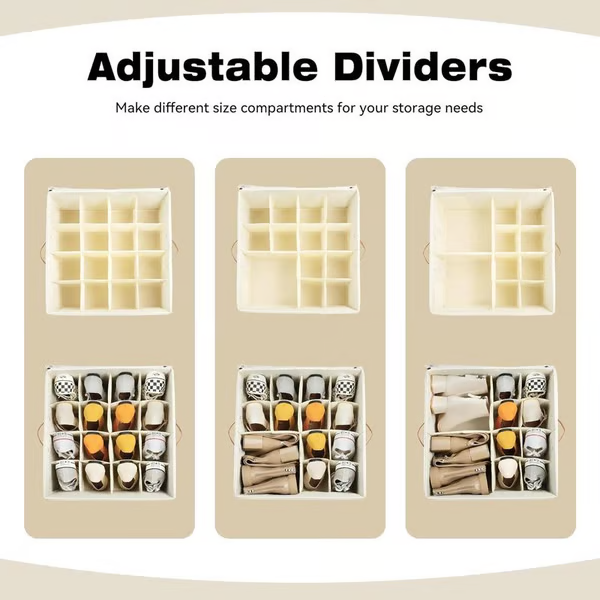 ⏳Offre à durée limitée : 50 % de réduction💥Organisateur de chaussures en tissu, boîte de rangement