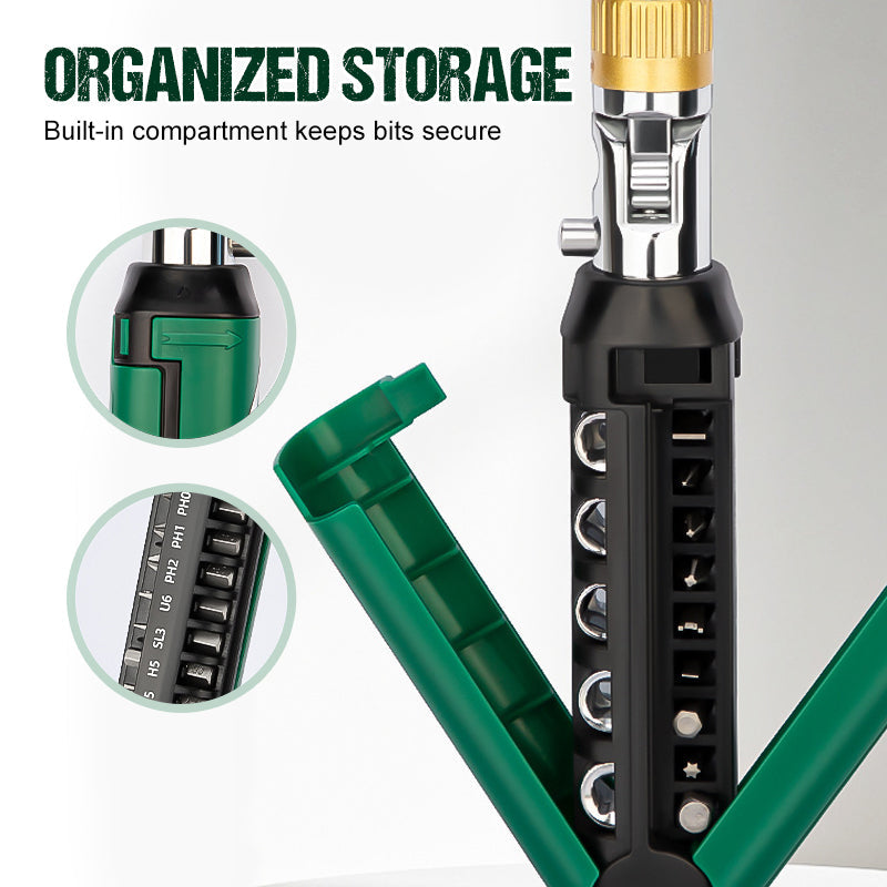 🛠️ ACHETEZ 2 - RECEVEZ 1 GRATUIT ! ✨ Tournevis à Cliquet Réglable 14-en-1 - Multifonction pour Réparations Électroniques, Mécaniques et Domestiques 🔩📦