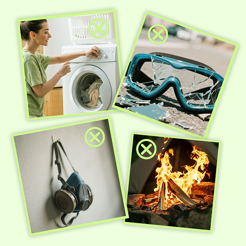 Poncho multifonctionnel étanche à la poussière avec capuche, masque facial et lunettes anti-buée