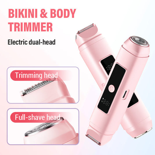 Tondeuse électrique double tête pour maillot et corps