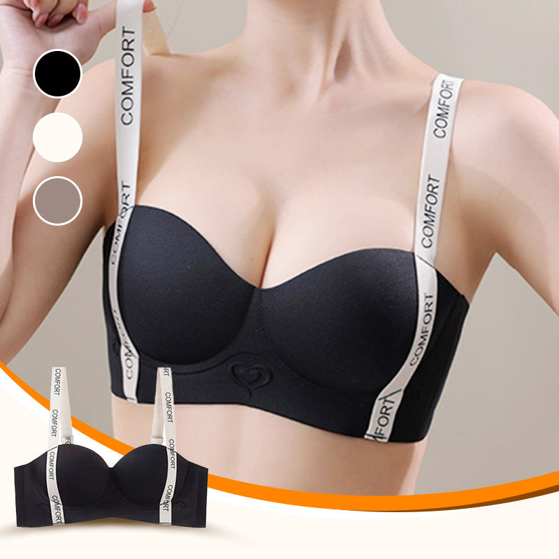 Soutien-gorge transparent sans fil pour femmes avec lifting et soutien
