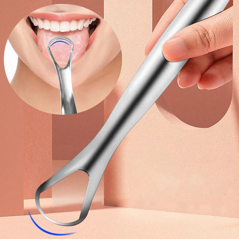 Ensemble de grattoirs de langue en acier inoxydable