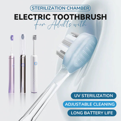🎁2025 Vente chaude💕Brosse à dents électrique pour les adultes avec une chambre de stérilisation