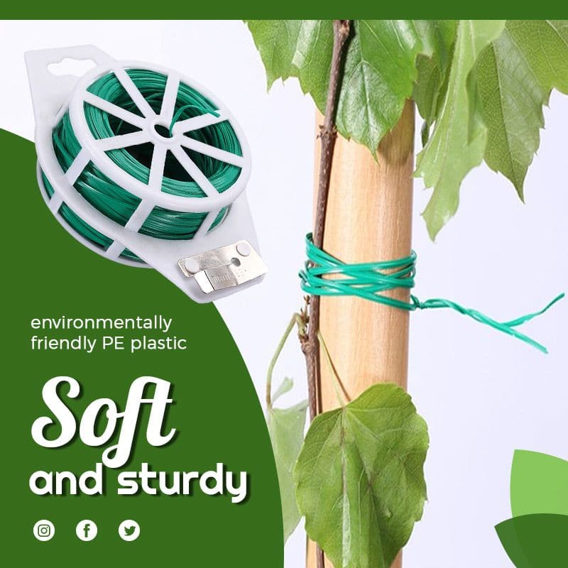 La torsion de jardin attache le fil avec une cisaille