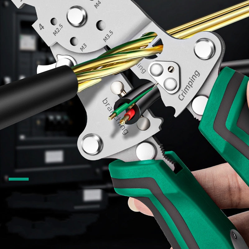 Stripper de fil pliable multifonction avec testeur de tension