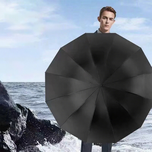 Extra grand parapluie pliable pour la pluie et le soleil