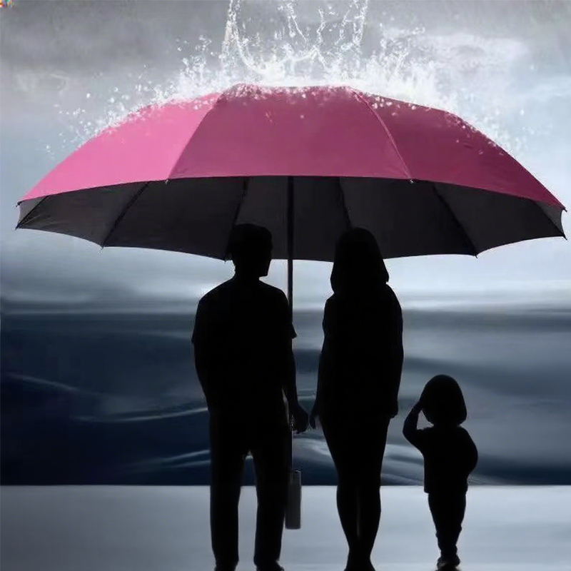 Extra grand parapluie pliable pour la pluie et le soleil
