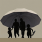 Extra grand parapluie pliable pour la pluie et le soleil