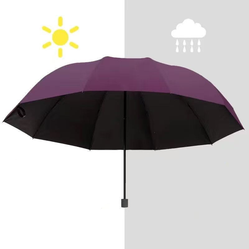Extra grand parapluie pliable pour la pluie et le soleil