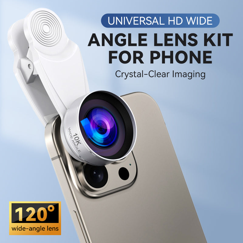 Kit d'objectifs grand angle HD universels pour téléphone