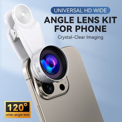 Kit d'objectifs grand angle HD universels pour téléphone