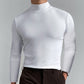 T-shirt à manches longues et col montant pour hommes