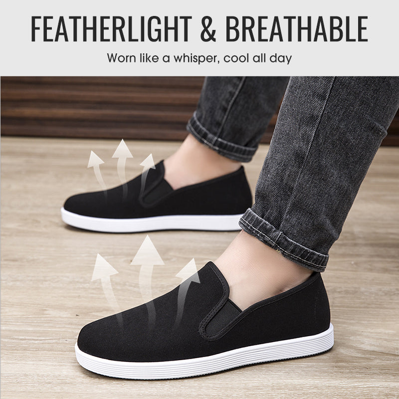 Chaussures traditionnelles respirantes à enfiler pour hommes